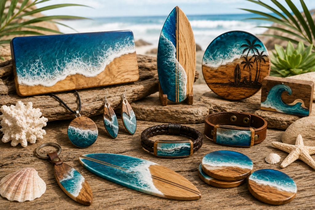 resin, ocean products, shells and gifts